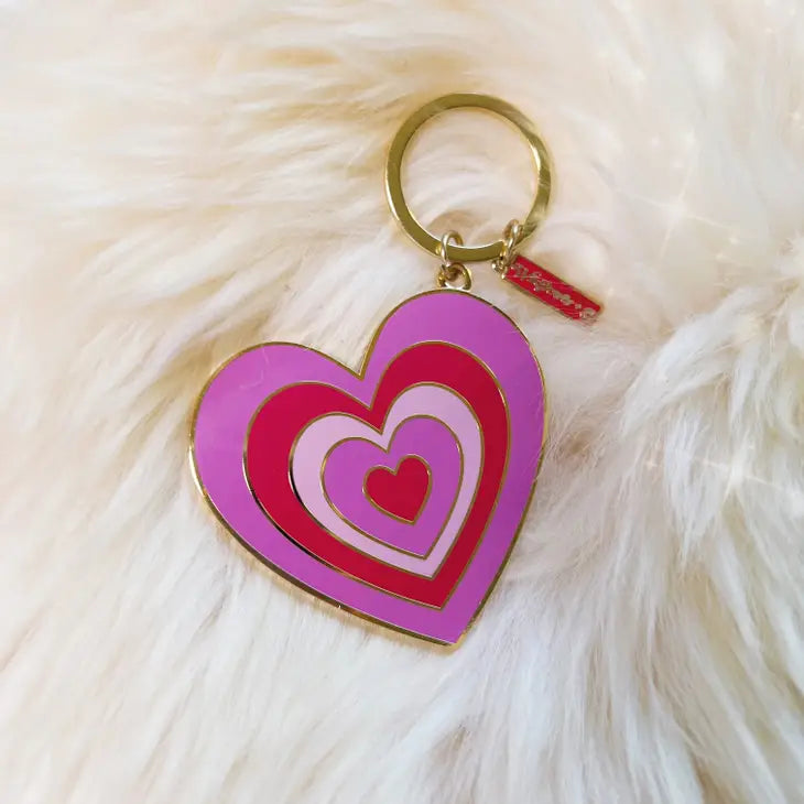 Y2K Heart Keychain