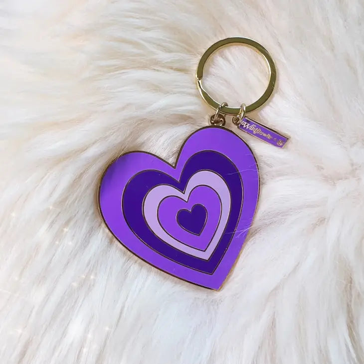 Y2K Heart Keychain