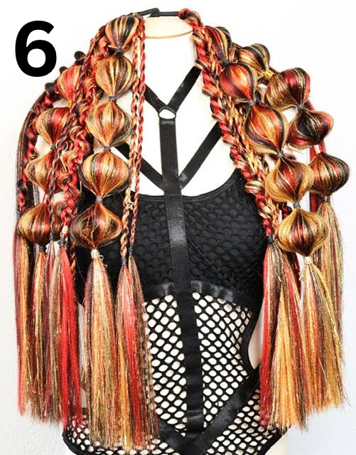 Festival Braided Rave Hair Extensions