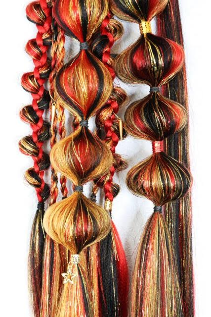 Festival Braided Rave Hair Extensions