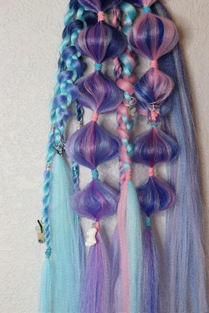 Festival Braided Rave Hair Extensions