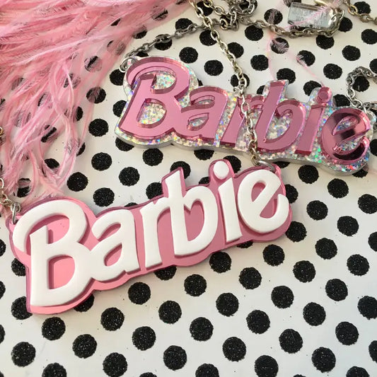 Pink/White Barbie Inspired Necklace