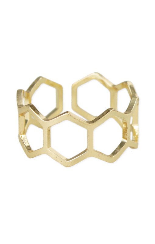Honeycomb Geometric Ring